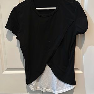 Black/White Nursing Top